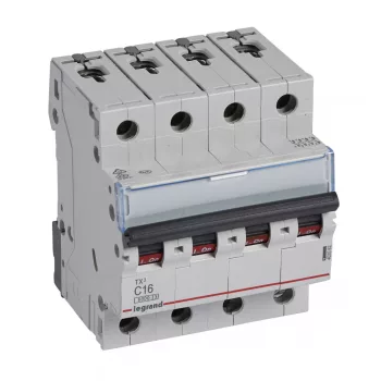LEGRAND-403562 TX3 kismegszakító 4P C16 6000A/6kA BIC