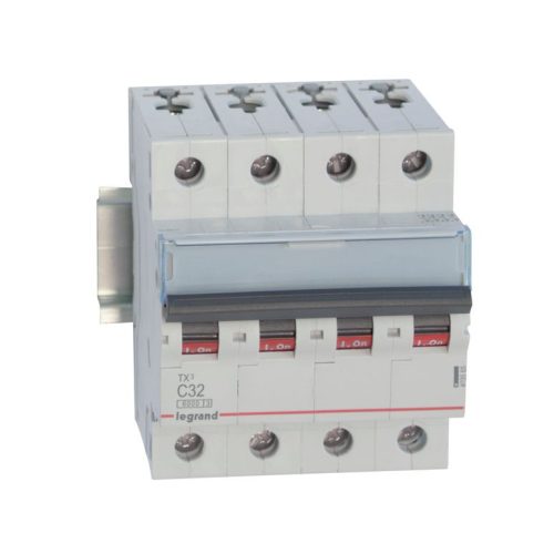 LEGRAND-403565 TX3 kismegszakító 4P C32 6000A/6kA BIC
