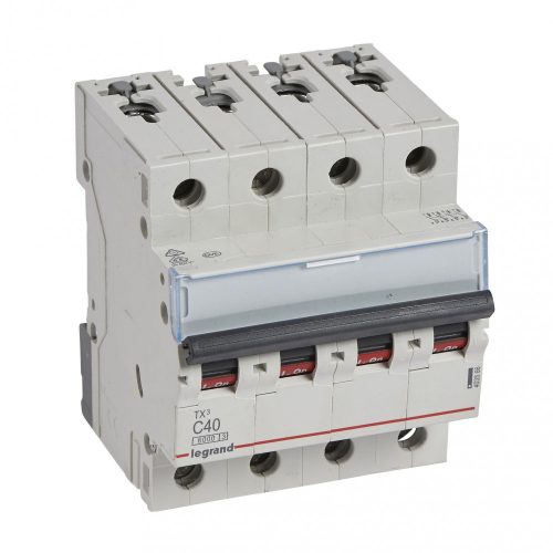LEGRAND-403566 TX3 kismegszakító 4P C40 6000A/6kA BIC
