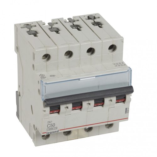 LEGRAND-403567 TX3 kismegszakító 4P C50 6000A/6kA BIC