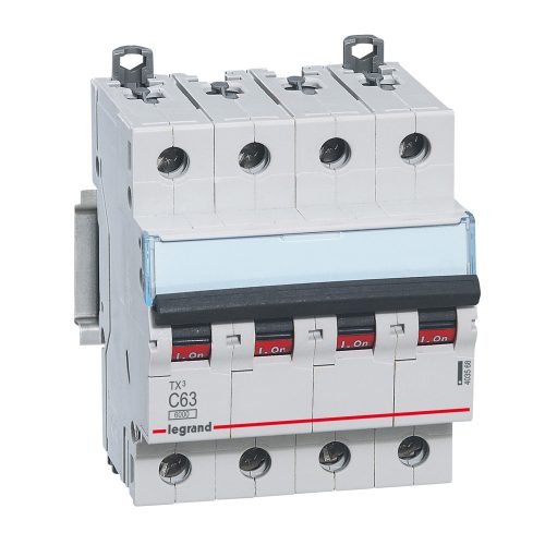 LEGRAND-403568 TX3 kismegszakító 4P C63 6000A/6kA BIC