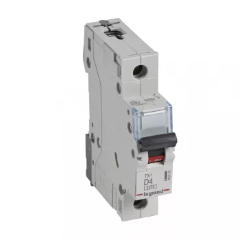 LEGRAND-403716 TX3 kismegszakító 1P D4 6000A/6kA BIC