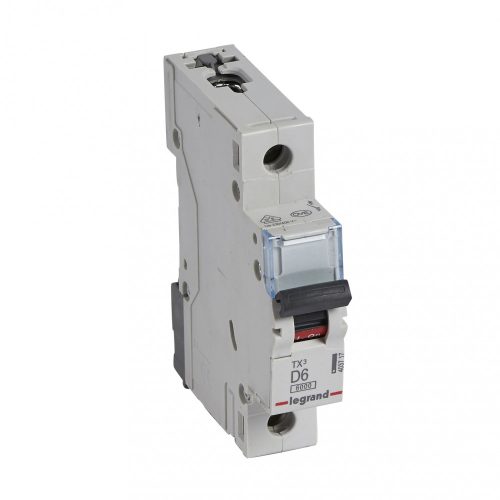 LEGRAND-403717 TX3 kismegszakító 1P D6 6000A/6kA BIC