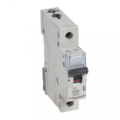 LEGRAND-403725 TX3 kismegszakító 1P D40 6000A/6kA BIC