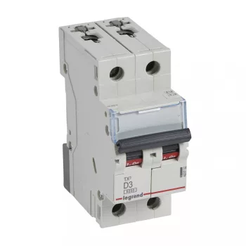 LEGRAND-403732 TX3 kismegszakító 2P D3 6000A/6kA BIC