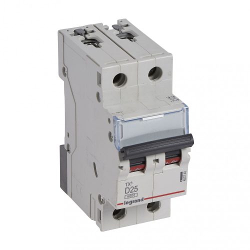 LEGRAND-403740 TX3 kismegszakító 2P D25 6000A/6kA BIC