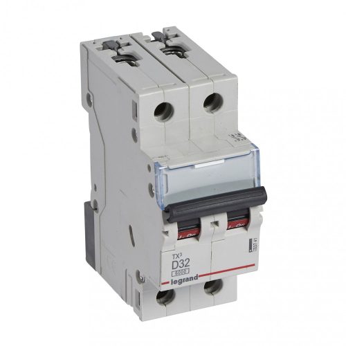 LEGRAND-403741 TX3 kismegszakító 2P D32 6000A/6kA BIC
