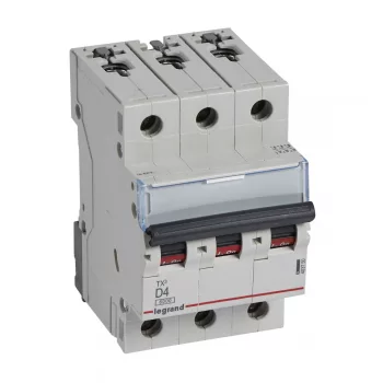 LEGRAND-403750 TX3 kismegszakító 3P D4 6000A/6kA BIC