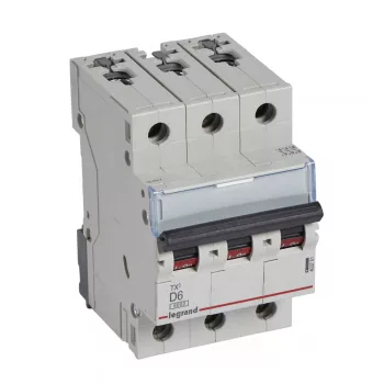 LEGRAND-403751 TX3 kismegszakító 3P D6 6000A/6kA BIC