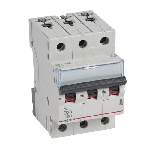 LEGRAND-403756 TX3 kismegszakító 3P D20 6000A/6kA BIC