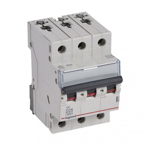 LEGRAND-403757 TX3 kismegszakító 3P D25 6000A/6kA BIC