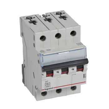 LEGRAND-403761 TX3 kismegszakító 3P D63 6000A/6kA BIC