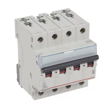 LEGRAND-403765 TX3 kismegszakító 4P D2 6000A/6kA BIC
