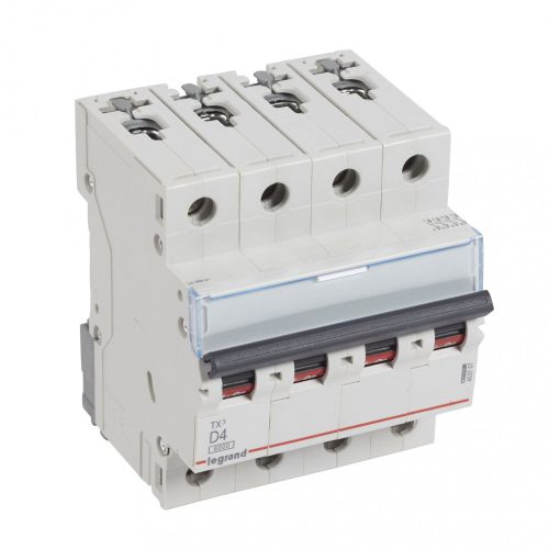LEGRAND-403767 TX3 kismegszakító 4P D4 6000A/6kA BIC