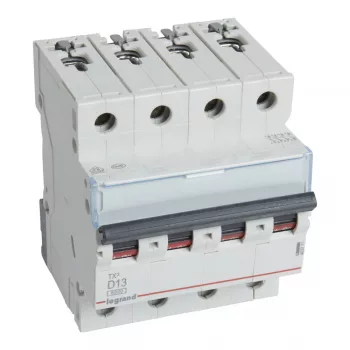 LEGRAND-403771 TX3 kismegszakító 4P D13 6000A/6kA BIC