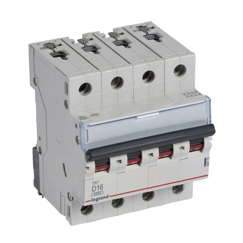 LEGRAND-403772 TX3 kismegszakító 4P D16 6000A/6kA BIC