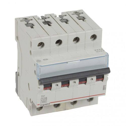 LEGRAND-403774 TX3 kismegszakító 4P D25 6000A/6kA BIC