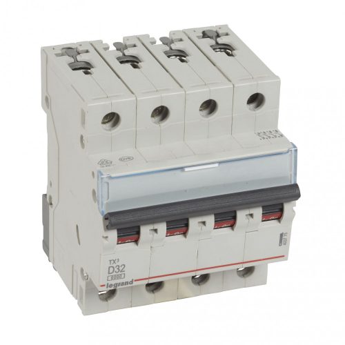 LEGRAND-403775 TX3 kismegszakító 4P D32 6000A/6kA BIC