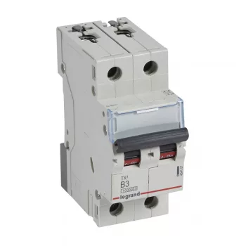 LEGRAND-404107 TX3 kismegszakító 2P B3 10000A/10kA BIC