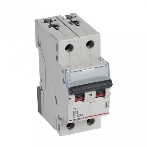 LEGRAND-404108 TX3 kismegszakító 2P B4 10000A/10kA BIC