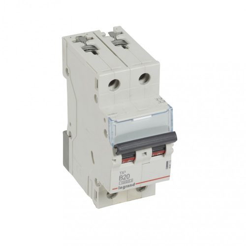 LEGRAND-404113 TX3 kismegszakító 2P B20 10000A/10kA BIC