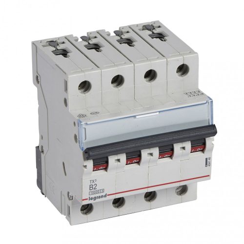 LEGRAND-404148 TX3 kismegszakító 4P B2 10000A/10kA BIC