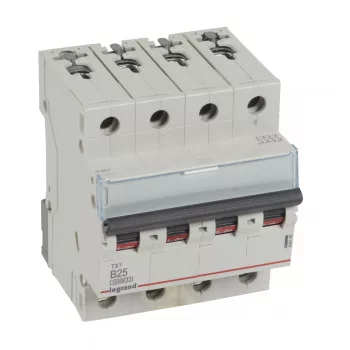 LEGRAND-404156 TX3 kismegszakító 4P B25 10000A/10kA BIC