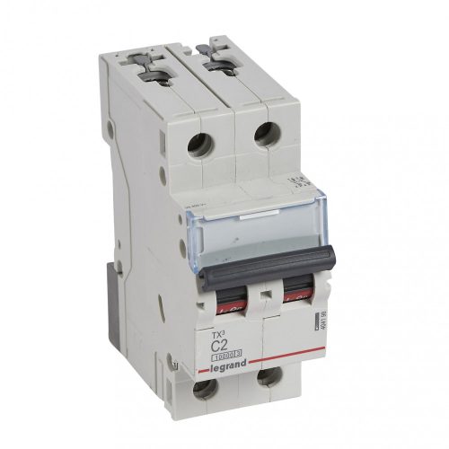 LEGRAND-404198 TX3 kismegszakító 2P C2 10000A/10kA BIC