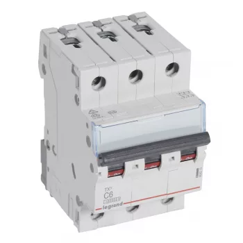 LEGRAND-404218 TX3 kismegszakító 3P C6 10000A/10kA BIC