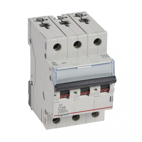 LEGRAND-404224 TX3 kismegszakító 3P C25 10000A/10kA BIC