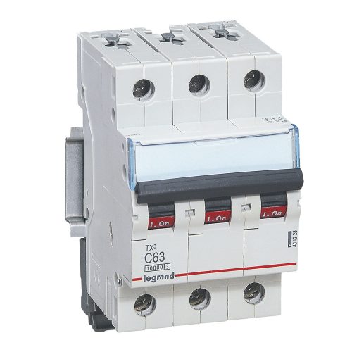 LEGRAND-404228 TX3 kismegszakító 3P C63 10000A/10kA BIC
