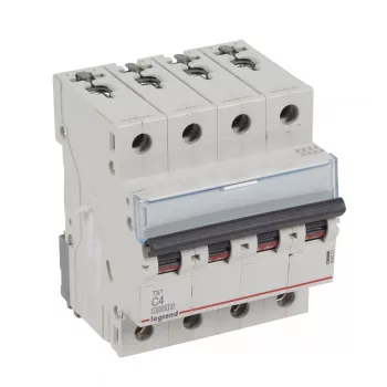 LEGRAND-404251 TX3 kismegszakító 4P C4 10000A/10kA BIC