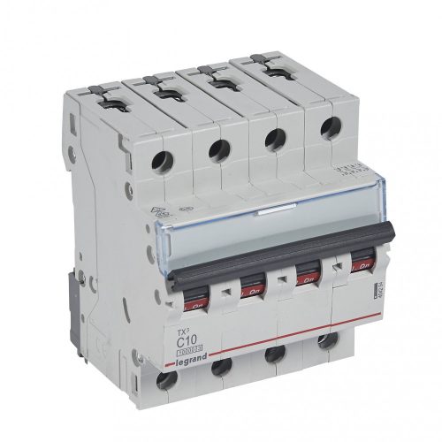 LEGRAND-404254 TX3 kismegszakító 4P C10 10000A/10kA BIC