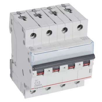 LEGRAND-404255 TX3 kismegszakító 4P C13 10000A/10kA BIC