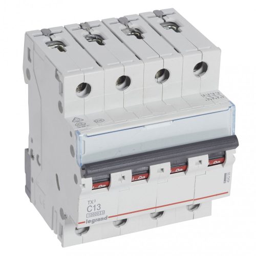 LEGRAND-404255 TX3 kismegszakító 4P C13 10000A/10kA BIC