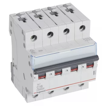 LEGRAND-404256 TX3 kismegszakító 4P C16 10000A/10kA BIC