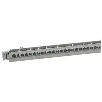   LEGRAND-404821 XL3 125 szekrényhez 50 lyukas elosztókapocs tartó műanyag 385mm hosszú