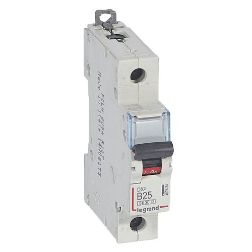 LEGRAND-407434 DX3 kismegszakító 1P B25 6000A/10kA