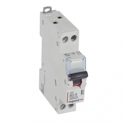 LEGRAND-407467 DX3 kismegszakító 1P+N B0,5 6000A/10kA