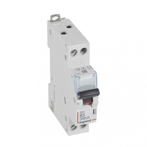 LEGRAND-407470 DX3 kismegszakító 1P+N B3 6000A/10kA