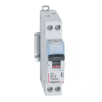 LEGRAND-407474 DX3 kismegszakító 1P+N B13 6000A/10kA