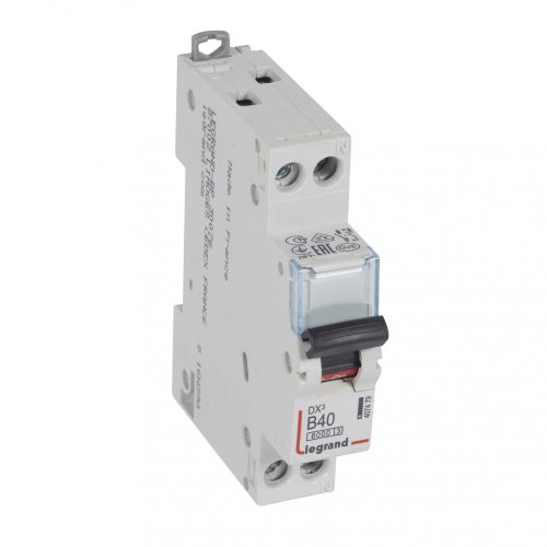 LEGRAND-407479 DX3 kismegszakító 1P+N B40 6000A/10kA