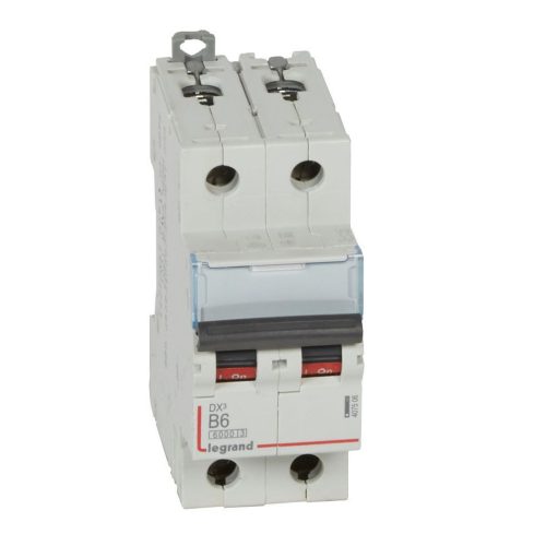 LEGRAND-407506 DX3 kismegszakító 2P B6 6000A/10kA