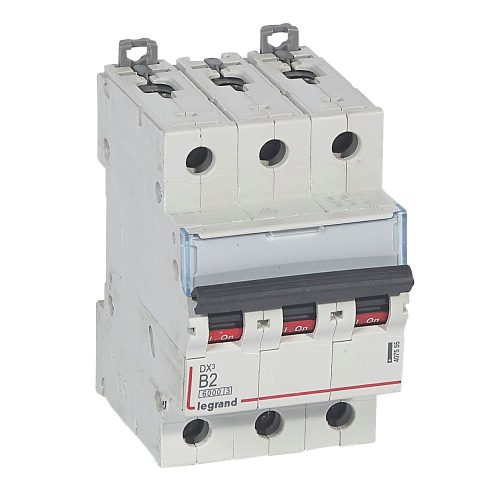 LEGRAND-407555 DX3 kismegszakító 3P B2 6000A/10kA
