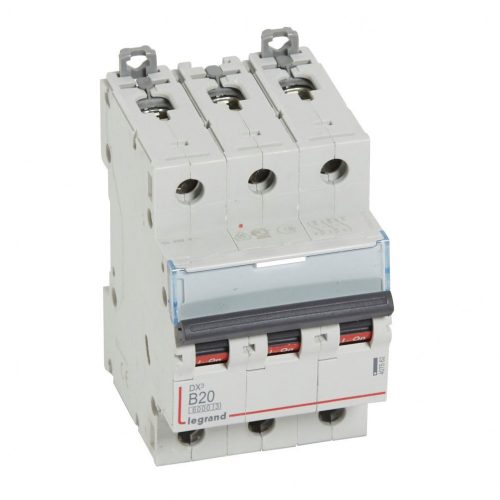 LEGRAND-407562 DX3 kismegszakító 3P B20 6000A/10kA