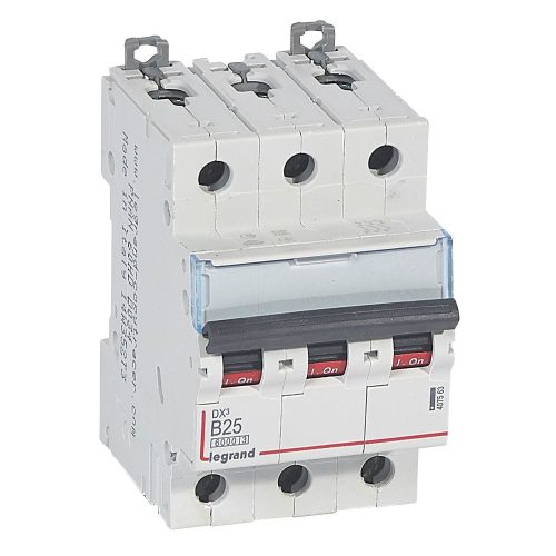 LEGRAND-407563 DX3 kismegszakító 3P B25 6000A/10kA