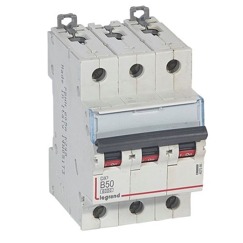 LEGRAND-407566 DX3 kismegszakító 3P B50 6000A/10kA