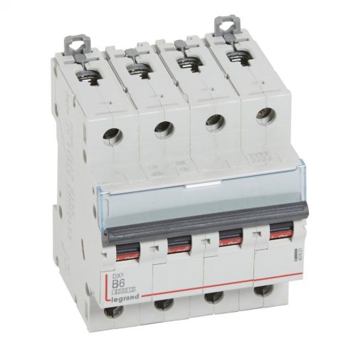 LEGRAND-407621 DX3 kismegszakító 4P B6 6000A/10kA