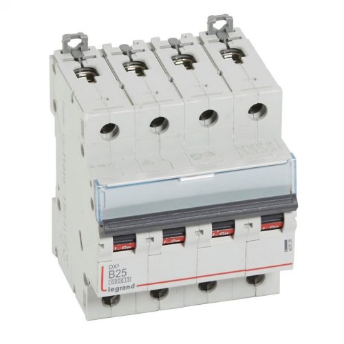 LEGRAND-407626 DX3 kismegszakító 4P B25 6000A/10kA