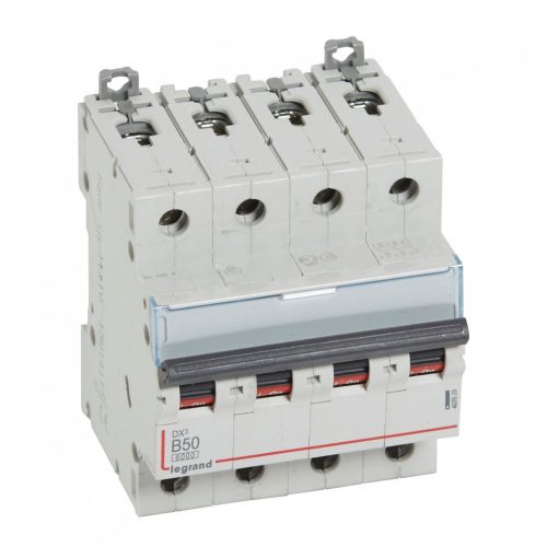 LEGRAND-407629 DX3 kismegszakító 4P B50 6000A/10kA